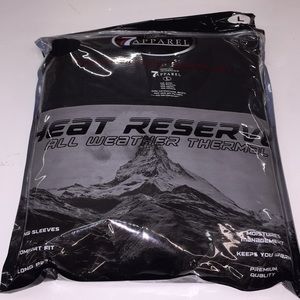 7 Apparel Heat Reserve Thermals Size Large Black